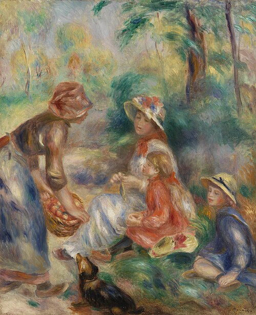 Apple Vendor (La Marchande de pommes), 1890, Pierre-Auguste Renoir
