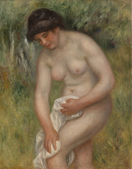 Bather Drying Herself (Baigneuse s'essuyant), , Pierre-Auguste Renoir