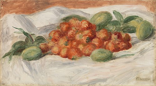 Strawberries and Almonds (Fraises et amandes), 1897, Pierre-Auguste Renoir