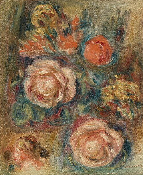 Bouquet of Roses (Bouquet de roses), 1900, Pierre-Auguste Renoir