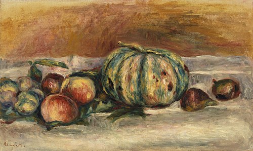 Still Life with Melon (Nature morte au melon), 1905, Pierre-Auguste Renoir