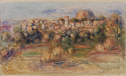 Landscape, La Gaude (Paysage, La Gaude), 1910, Pierre-Auguste Renoir