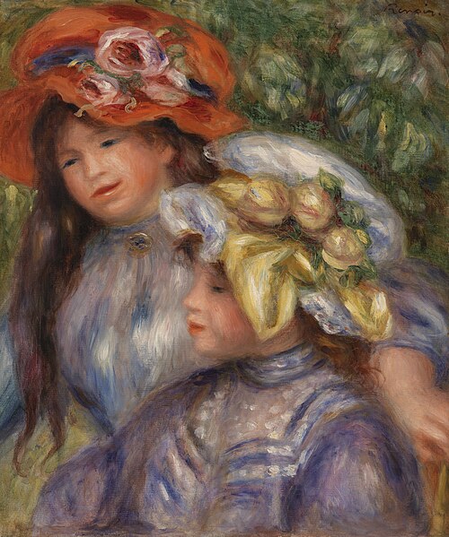 Two Girls (Deux fillettes), 1910, Pierre-Auguste Renoir