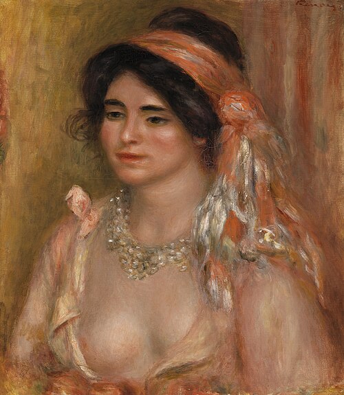Woman with Black Hair (Jeune femme aux cheveux noirs, buste), 1911, Pierre-Auguste Renoir