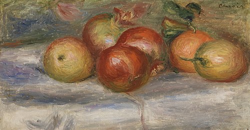 Apples, Orange, and Lemon (Pommes, oranges et citrons), 1911, Pierre-Auguste Renoir