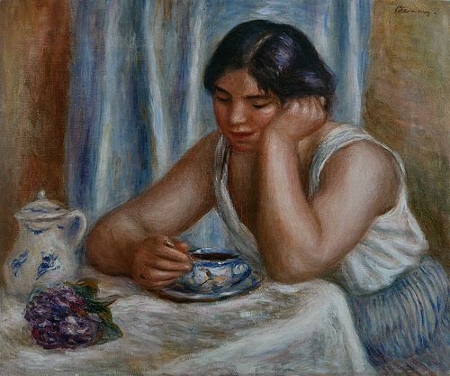 Cup of Chocolate (Femme prenant du chocolat), 1912, Pierre-Auguste Renoir