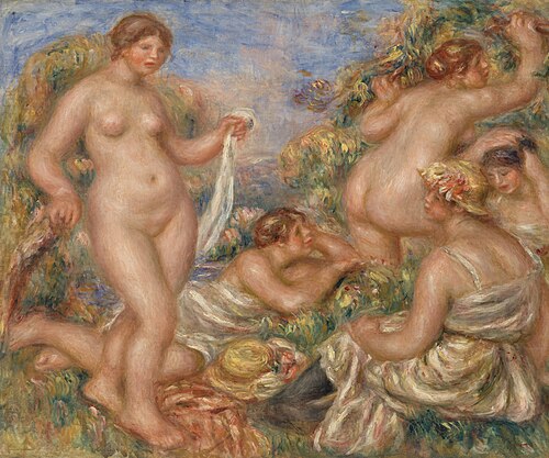Composition, Five Bathers (Composition, cinq baigneuses), 1918, Pierre-Auguste Renoir