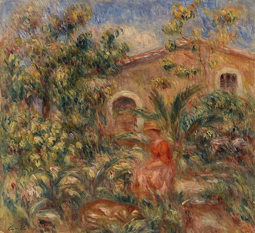 Landscape with Woman and Dog (Femme et chien dans un paysage), 1917, Pierre-Auguste Renoir