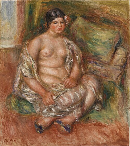 Seated Odalisque (Odalisque assise), 1918, Pierre-Auguste Renoir
