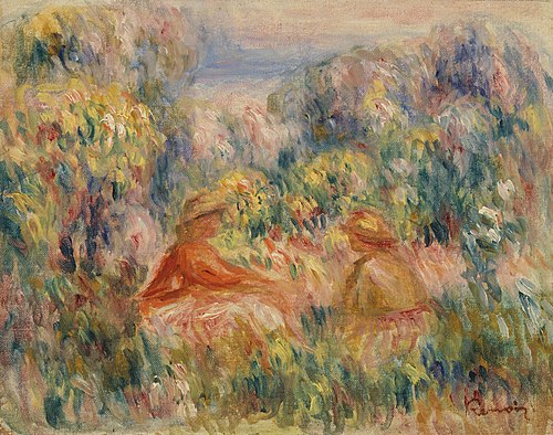 Two Women in a Landscape (Deux femmes dans un paysage), 1918, Pierre-Auguste Renoir
