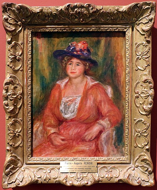 Portrait de femme assise, 1917, Pierre-Auguste Renoir