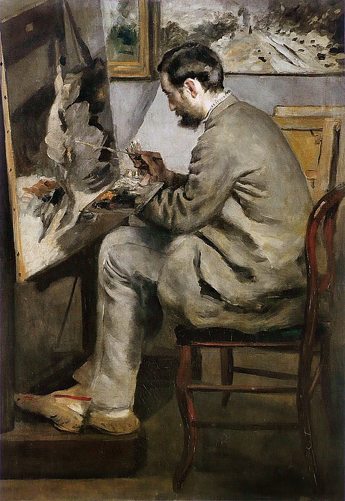 Frédéric Bazille peignant à son chevalet, 1867, Auguste Renoir