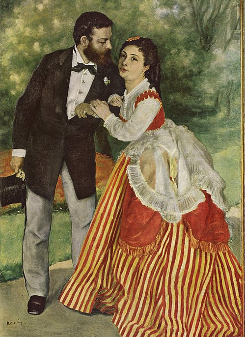 Les Fiancés - Le Ménage Sisley, 1868, Auguste Renoir