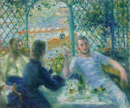 Lunch at the Restaurant Fournaise, 1875, Pierre-Auguste Renoir