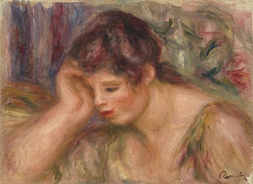 Femme accoudée, 1917, Auguste Renoir