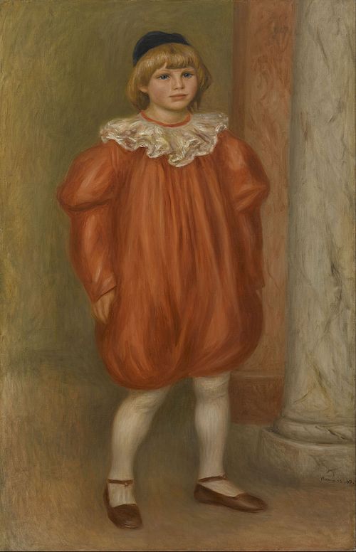 Claude Renoir en clown, 1909, Auguste Renoir