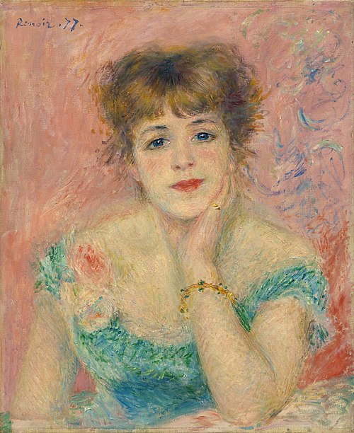 Portrait of the actress Jeanne Samary, 1877, Pierre-Auguste Renoir