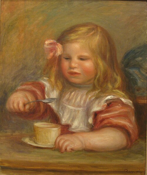 Portrait of Coco Eating His Soup, 1905, Auguste Renoir