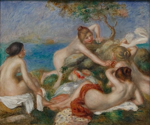 Bathers with Crab, 1890, Auguste Renoir