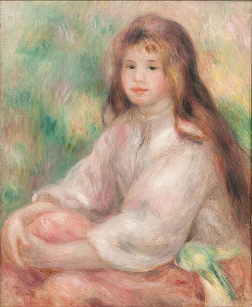 Petite fille en rose, 1895, Auguste Renoir