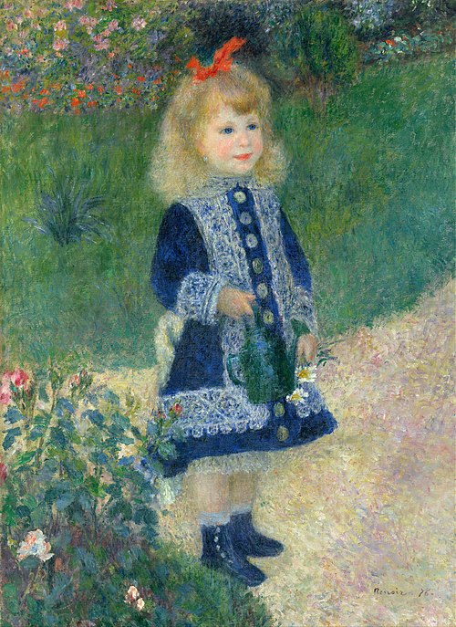 A Girl with a Watering Can, 1876, Pierre-Auguste Renoir