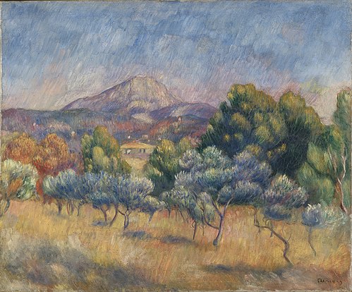 Mount of Sainte-Victoire, 1888, Pierre-Auguste Renoir