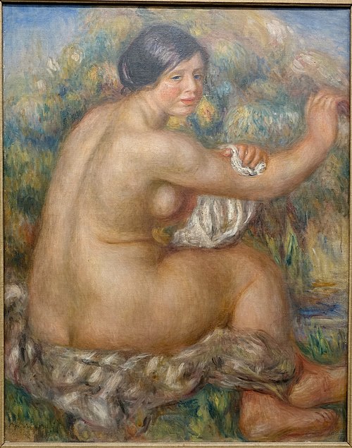 Banhista enxugando o braço direito, 1912, Auguste Renoir