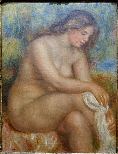 Bather Drying her Right Leg, 1910, Auguste Renoir