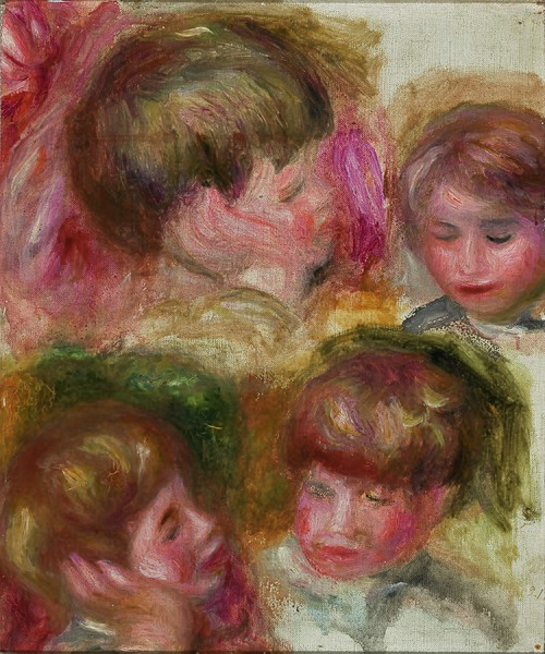 Quatre têtes, 1905, Auguste Renoir