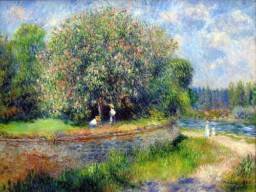 Chestnut in Blossom, 1881, Pierre-Auguste Renoir