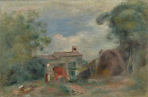 Landscape with figures, 1919, Pierre-Auguste Renoir