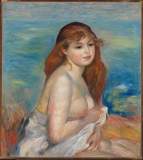 Etter badet, 1883, Pierre-Auguste Renoir