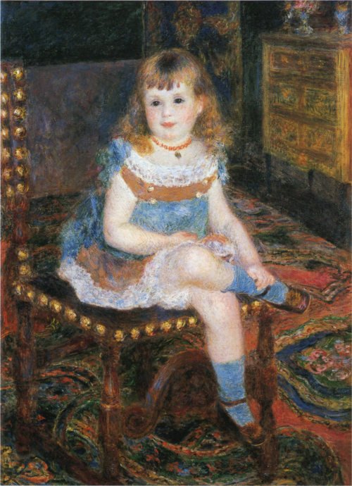Mademoiselle Georgette Charpentier assise, 1876, Auguste Renoir