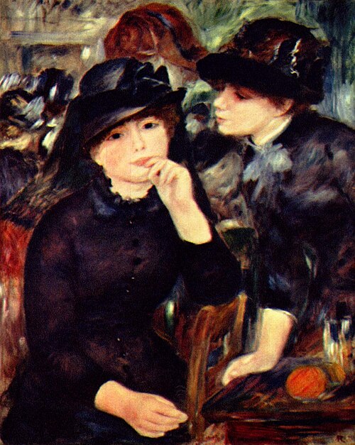 Young Girls in Black, 1882, Pierre-Auguste Renoir