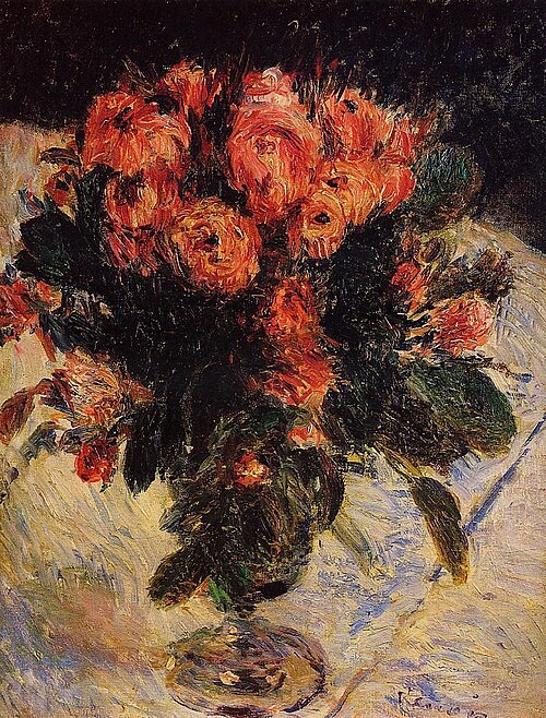 Roses mousseuses, 1890, Pierre-Auguste Renoir