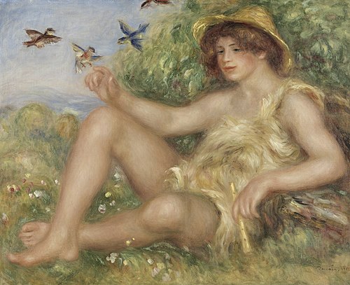 Young Shepherd in Repose (Portrait of Alexander Thurneyssen), 1911, Auguste Renoir