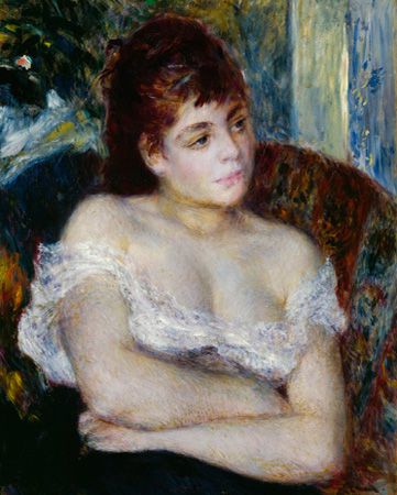 Woman in an Armchair, 1874, Pierre-Auguste Renoir