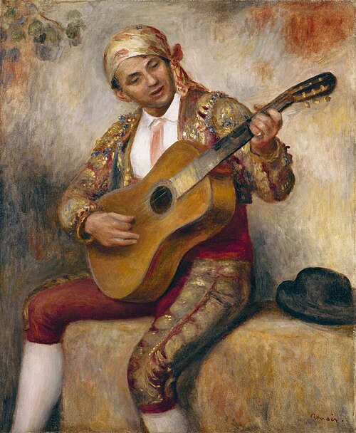 The Spanish Guitarist, 1894, Pierre-Auguste Renoir