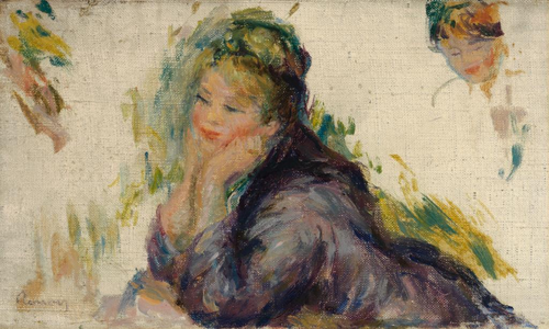 Femme accoudée, 1880, Auguste Renoir