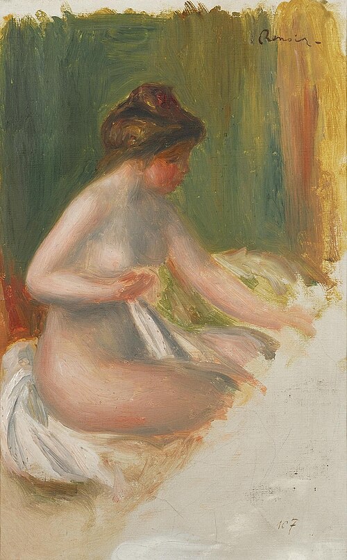 Nu assis, 1895, Pierre-Auguste Renoir