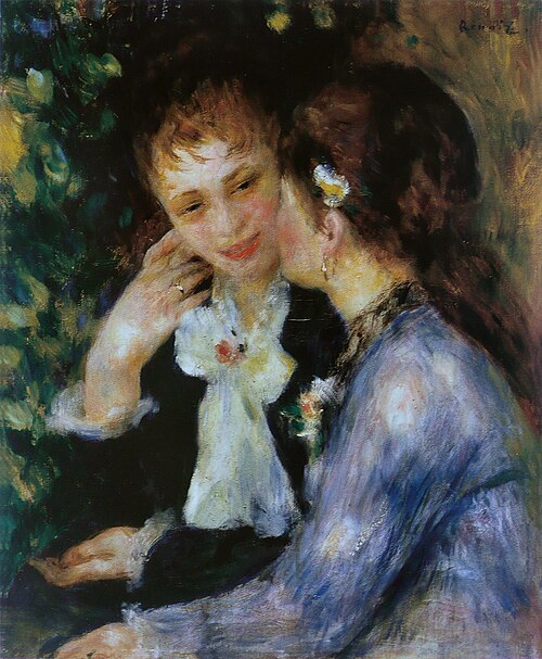 Confidences, 1878, Auguste Renoir