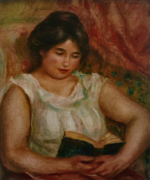 Gabrielle reading, 1906, Pierre-Auguste Renoir