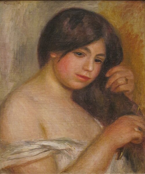 Woman Combing her Hair, 1907, Auguste Renoir