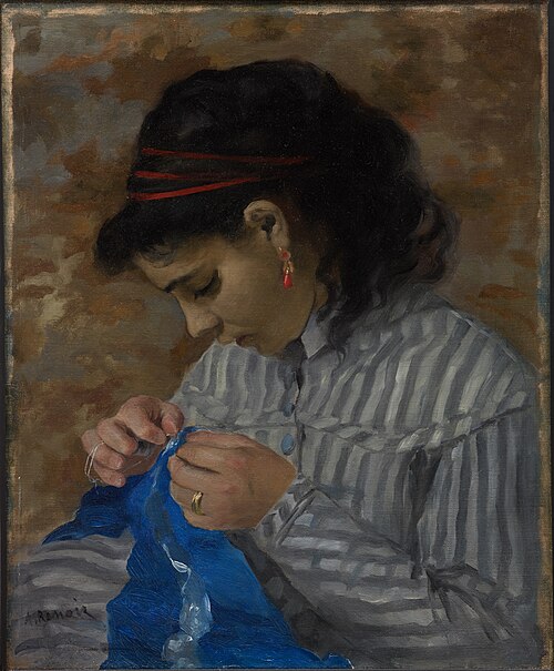 Lise cousant, 1867, Auguste Renoir