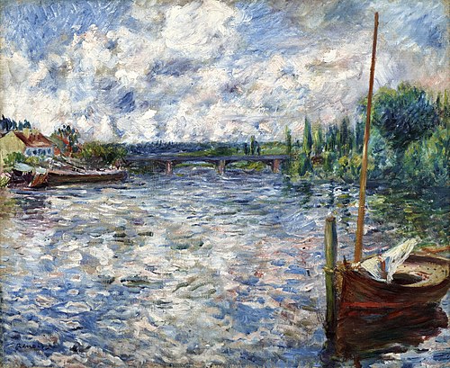 La Seine à Chatou, 1874, Auguste Renoir