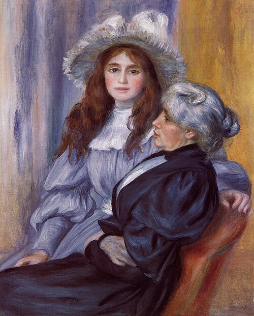 Berthe Morisot et sa fille Julie Manet, 1894, Pierre-Auguste Renoir