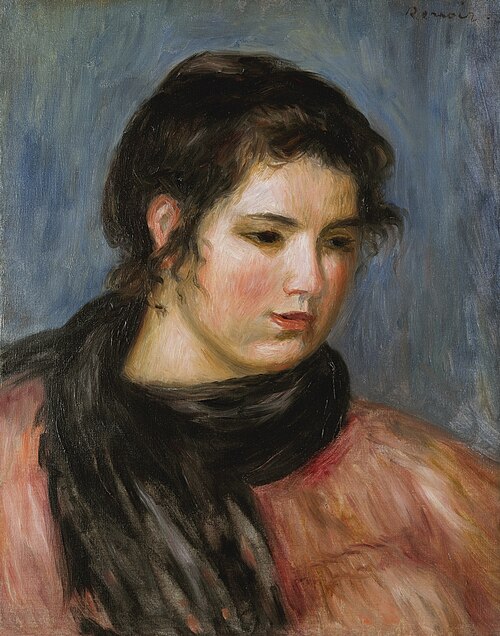 Gabrielle à l'écharpe noire, 1905, Pierre-Auguste Renoir
