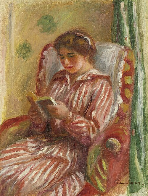 Gabrielle lisant, 1910, Pierre-Auguste Renoir
