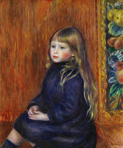 Portrait d’Edmond Renoir Jr, 1889, Pierre-Auguste Renoir