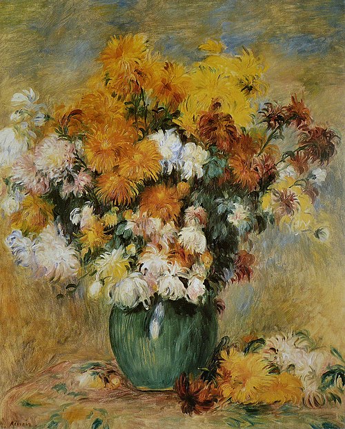 Bouquet de Chrysanthèmes, 1884, Auguste Renoir